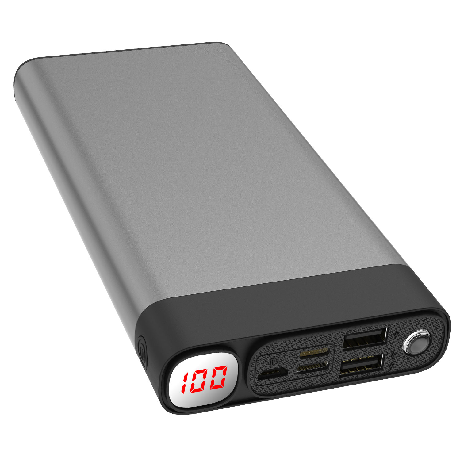 elefull Power Bank 50000mAh 2USB Ports/Super Bright Flashlight Portable  Charger Quick Charge Phone Pad Camera(